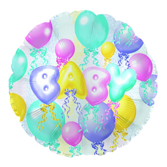 Flower Delivery Florist Same Day Naples 44 Pastel Baby Balloon.Jpg
