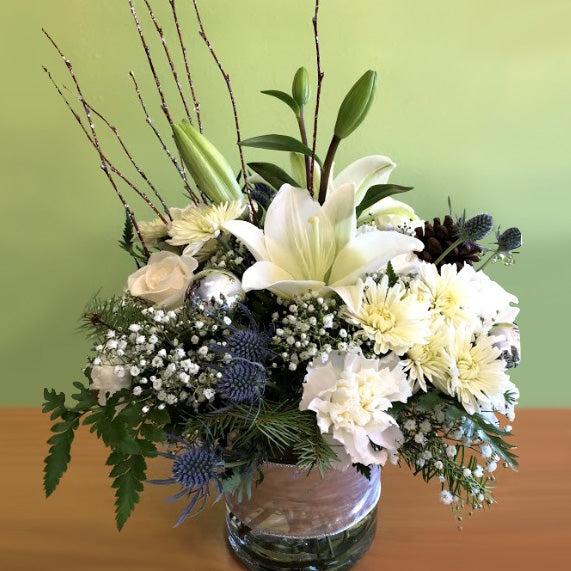 Flower Delivery Florist Same Day Naples Jack Frost Cylinder